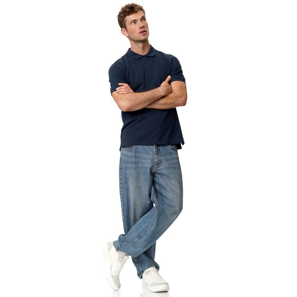 Herren Poloshirt unifarben