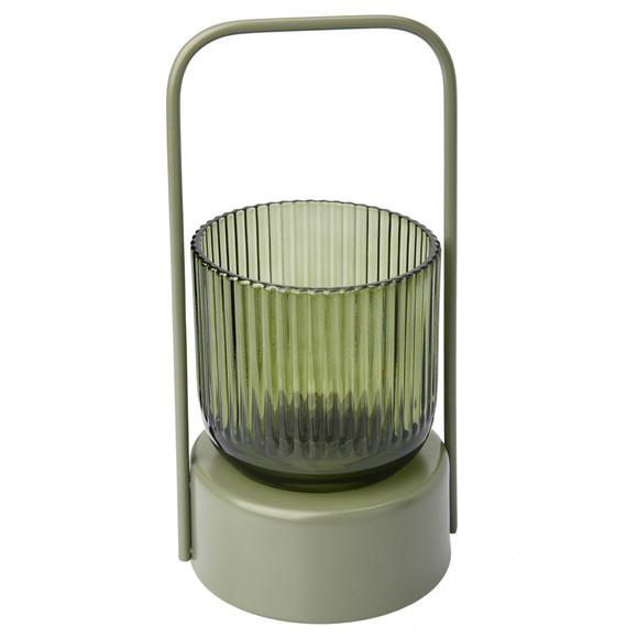 Lantaarn met handgreep groen