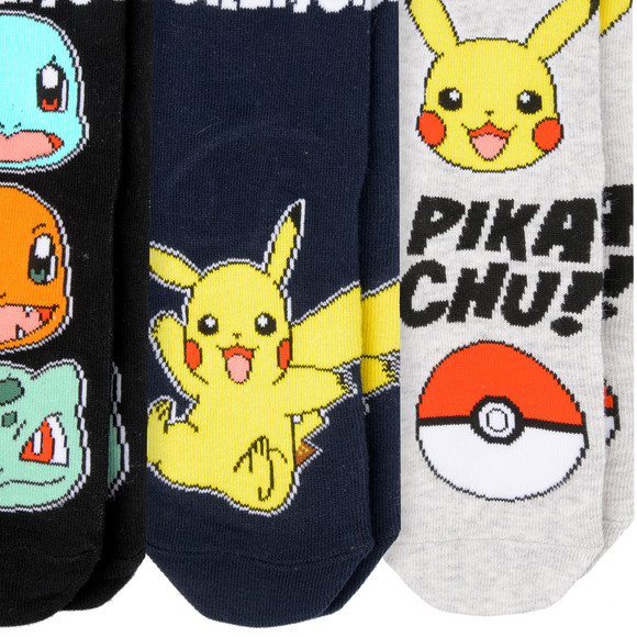 3 Paar Pokémon Socken im Set
