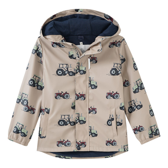 Jungen Regenjacke mit Traktor-Allover
