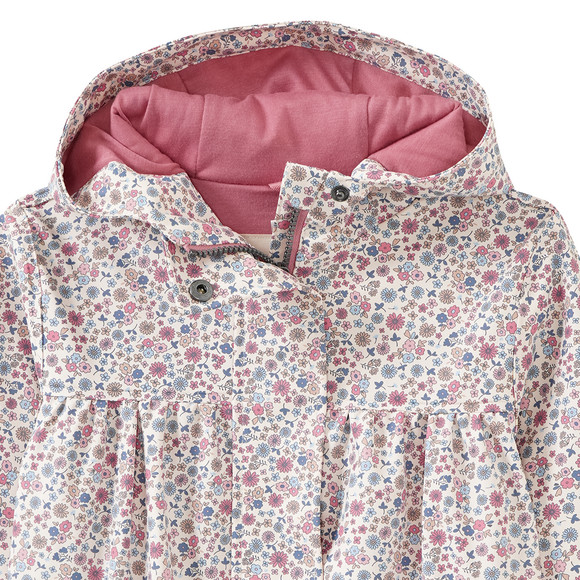 Mädchen Regenjacke im Millefleur-Design