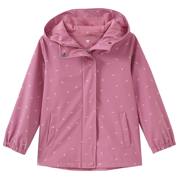 Mädchen Regenjacke mit Blümchen