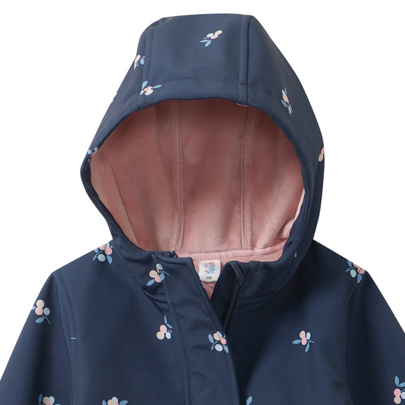 Mädchen Softshellmantel mit Blumen