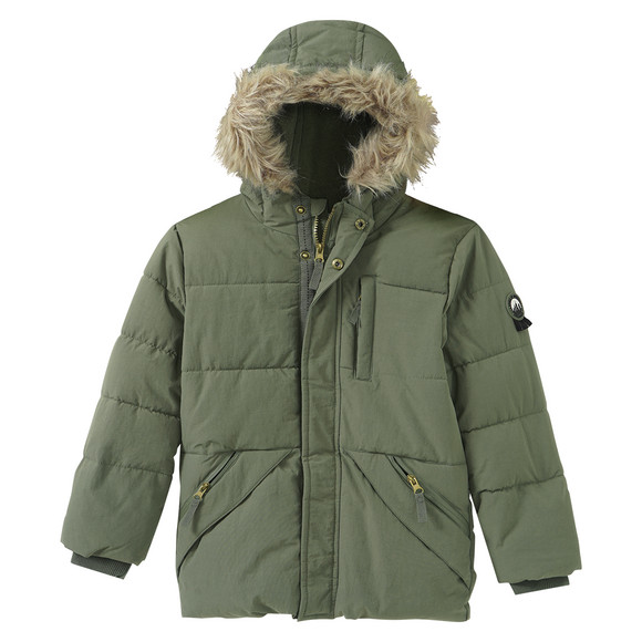 Winterjas voor jongens met capuchon