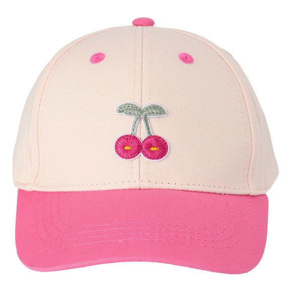 Mädchen Kappe mit Kirsch-Applikation