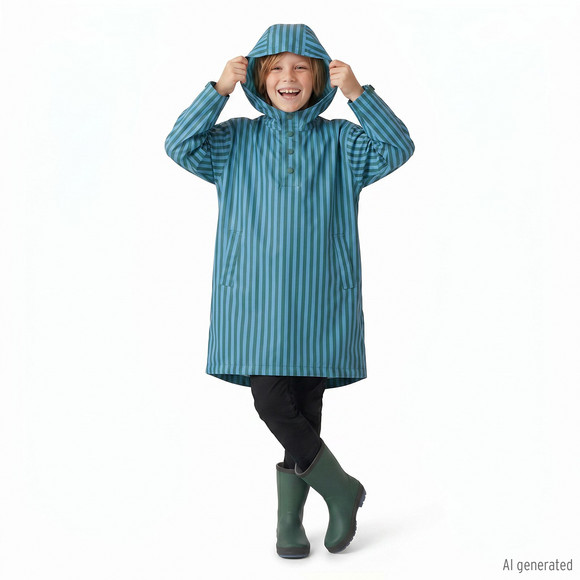 Kinder Regenponcho in leichter Qualität