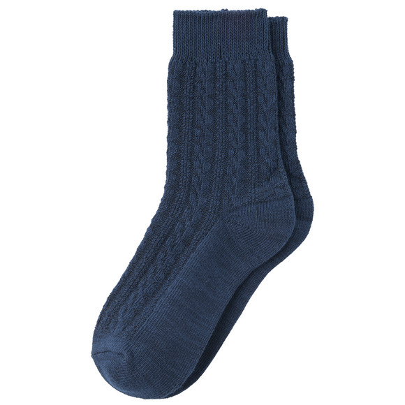 1 Paar Damen Trachtensocken mit Strickmuster
