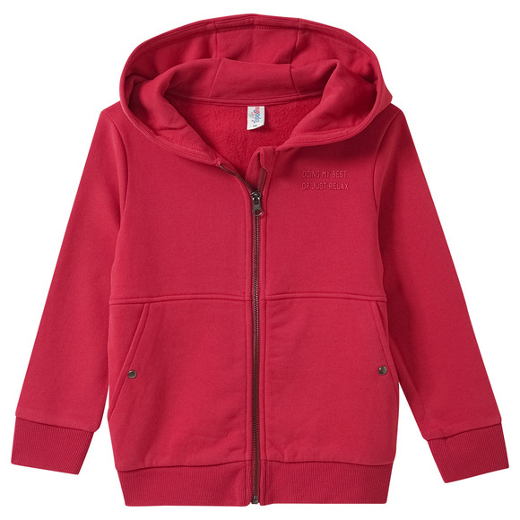 Jungen Sweatjacke super soft rot