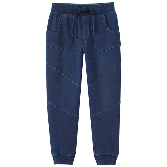 Jungen Jogginghose in Denim-Optik dunkelblau