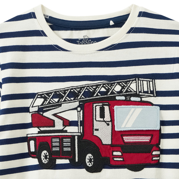 Jungen Langarmshirt mit Applikation