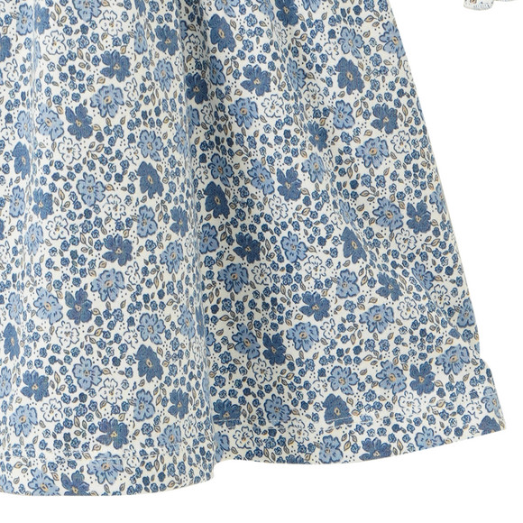 Mädchen Kleid mit Millefleur-Muster
