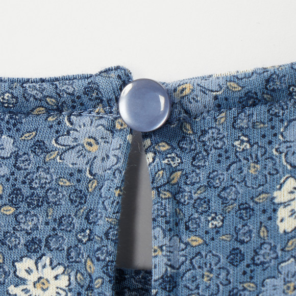 Mädchen Kleid mit Millefleur-Muster