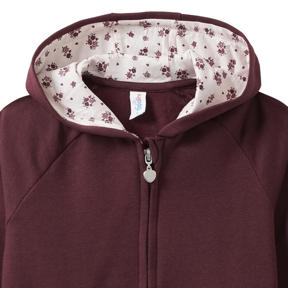 Mädchen Sweatjacke mit Kapuze