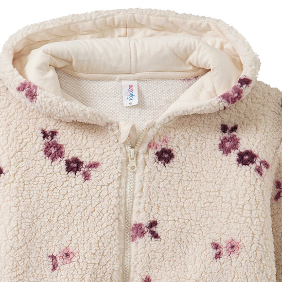 Mädchen Plüschjacke mit Allover-Muster