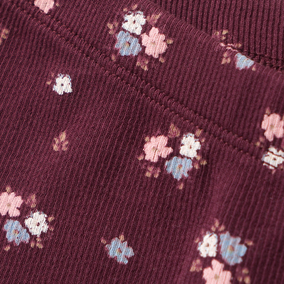 Mädchen Leggings mit Blumen-Allover