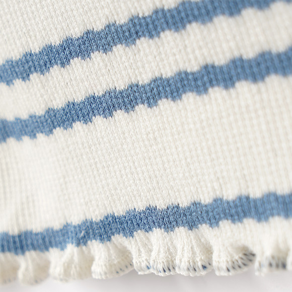 Mädchen Langarmshirt mit Rippstruktur