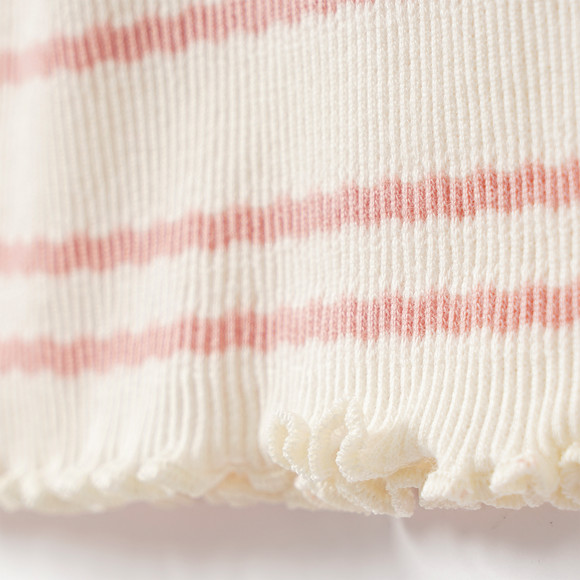 Mädchen Langarmshirt mit Rippstruktur
