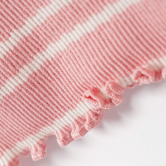 Mädchen Langarmshirt mit Rippstruktur