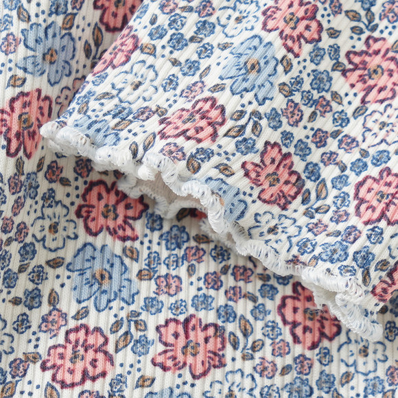 Mädchen Langarmshirt mit Allover-Muster