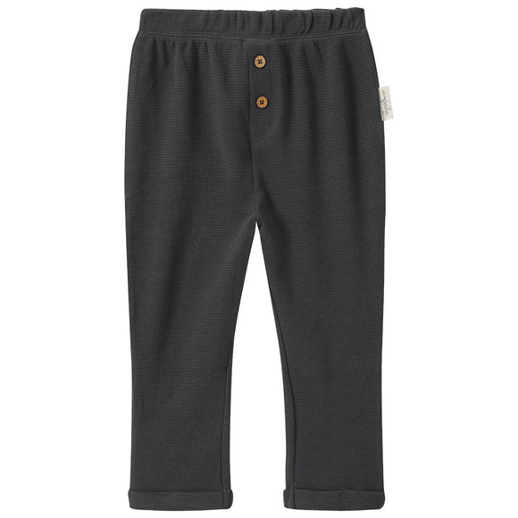 Baby Jogginghose mit feiner Struktur dunkelgrau