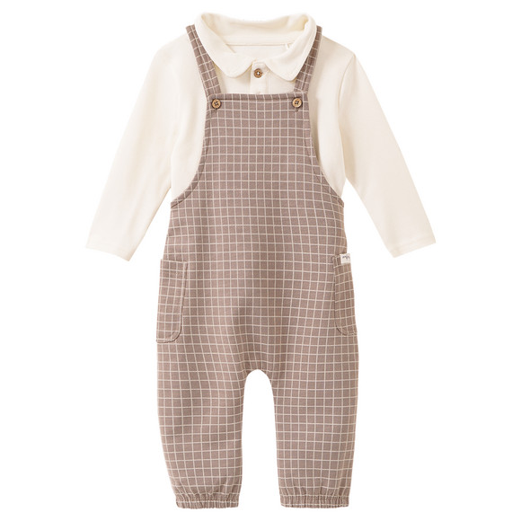 Newborn Set mit Latzhose und Shirt