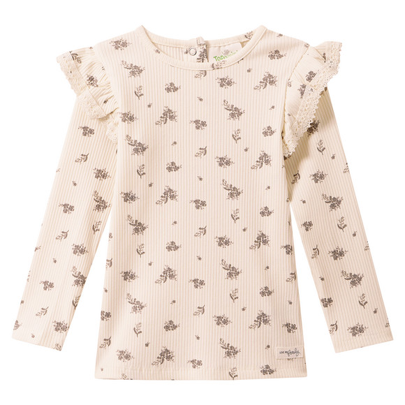Baby Langarmshirt mit Rippstruktur