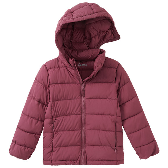 Mädchen Steppjacke mit abnehmbarer Kapuze