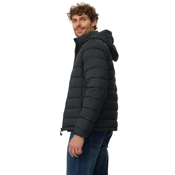 Herren Steppjacke mit abnehmbarer Kapuze