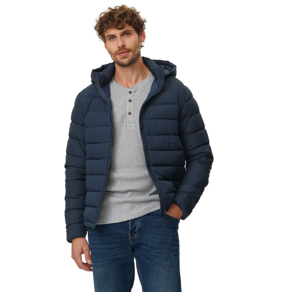 Herren Steppjacke mit abnehmbarer Kapuze