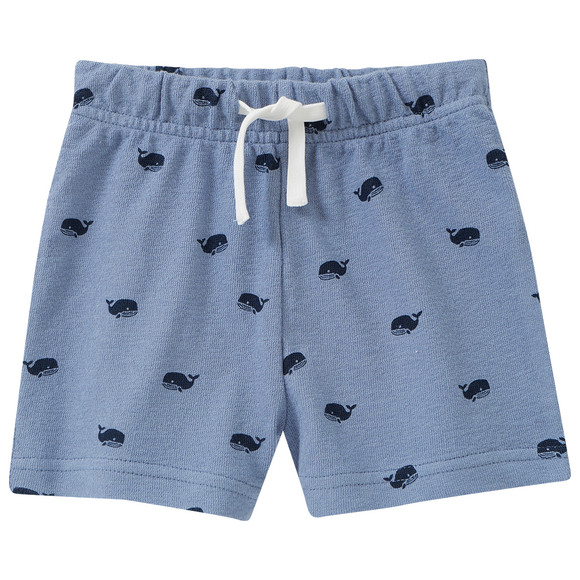 Baby Joggingshorts mit Wal-Allover