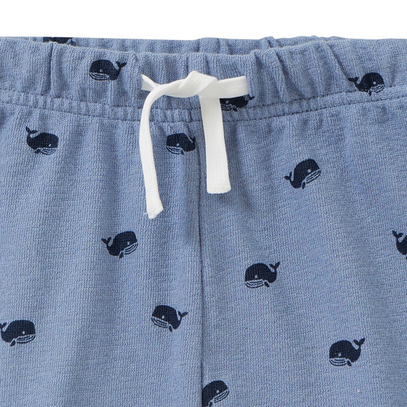 Baby Joggingshorts mit Wal-Allover