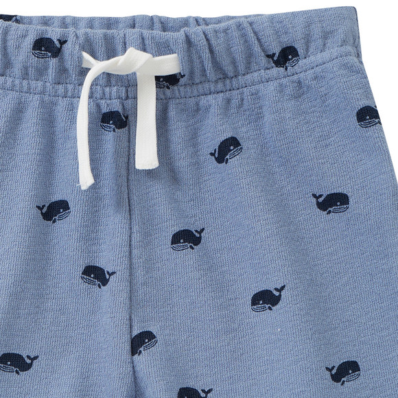 Baby Joggingshorts mit Wal-Allover