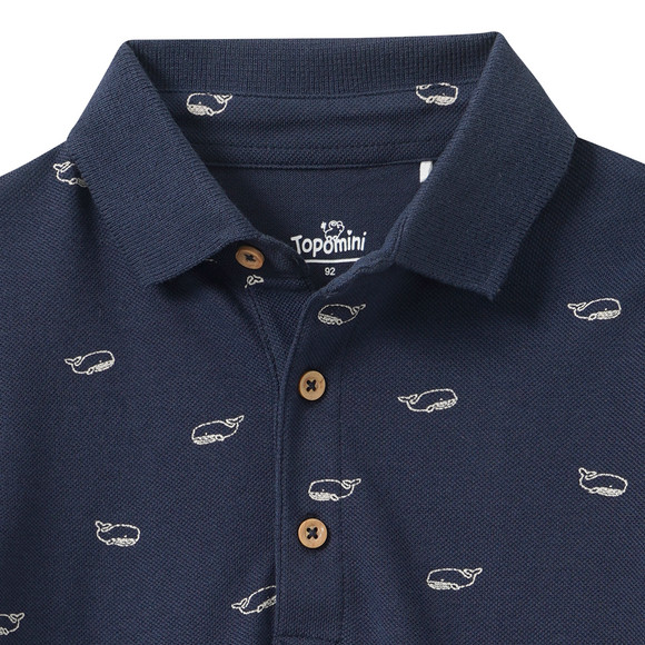 Baby Poloshirt mit Bio-Baumwolle