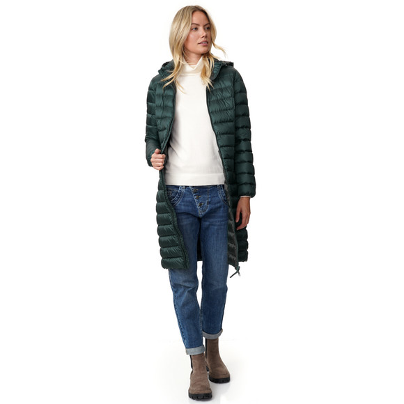 Damen Soft-Daunenmantel mit Kapuze
