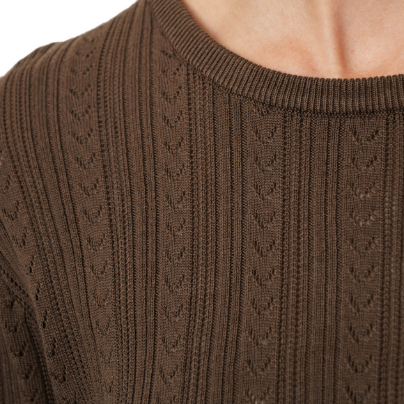 Damen Strickshirt mit Wellenbündchen