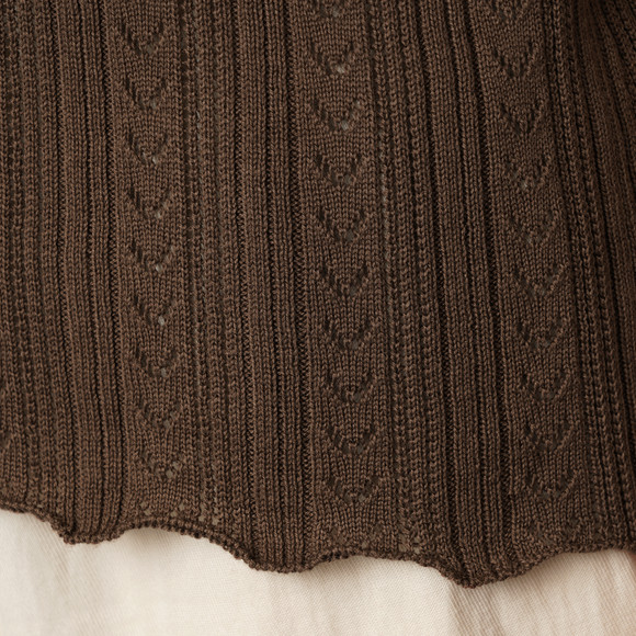 Damen Strickshirt mit Wellenbündchen