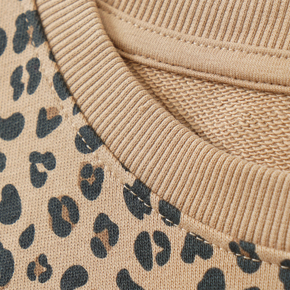 Mädchen Sweatshirt mit Leo-Print