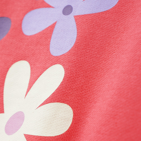 Mädchen Sweatshirt mit Blumen-Print