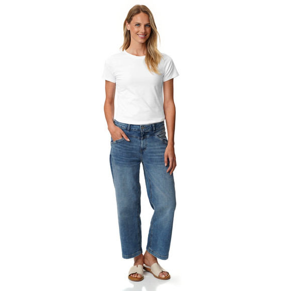 Damen T-Shirt mit Rundhalsausschnitt
