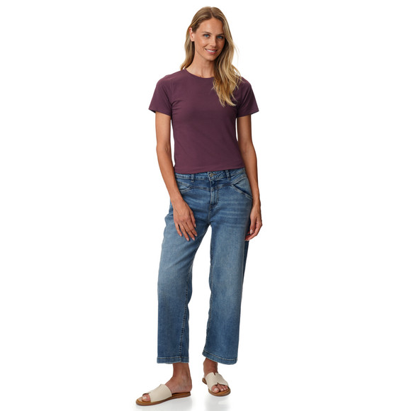 Damen T-Shirt mit Rundhalsausschnitt