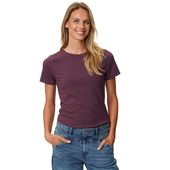 Damen T-Shirt mit Rundhalsausschnitt
