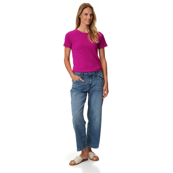 Damen T-Shirt mit Rundhalsausschnitt
