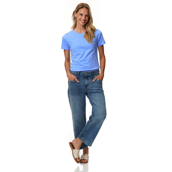 Damen T-Shirt mit Rundhalsausschnitt
