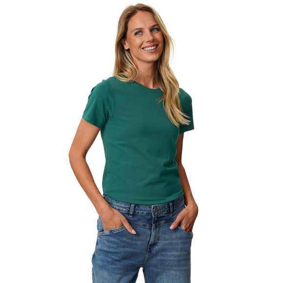 Damen T-Shirt mit Rundhalsausschnitt