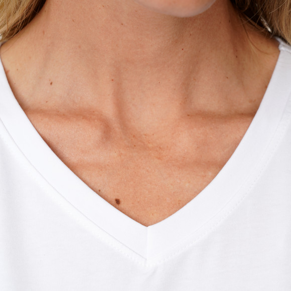 Damen T-Shirt mit V-Ausschnitt