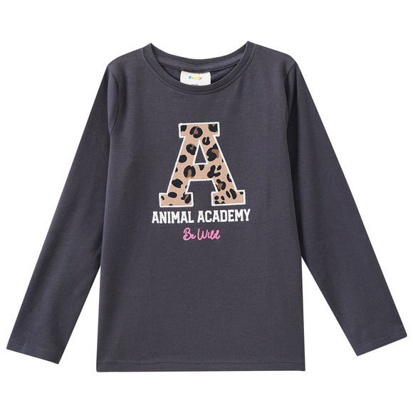 2 Mädchen Langarmshirts im Set
