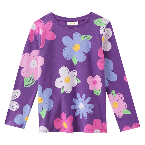 2 Mädchen Langarmshirts im Set