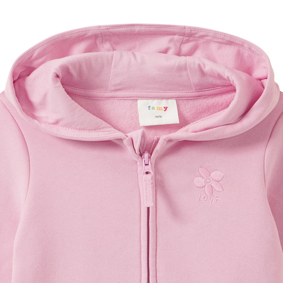 Mädchen Sweatjacke im Basic-Look