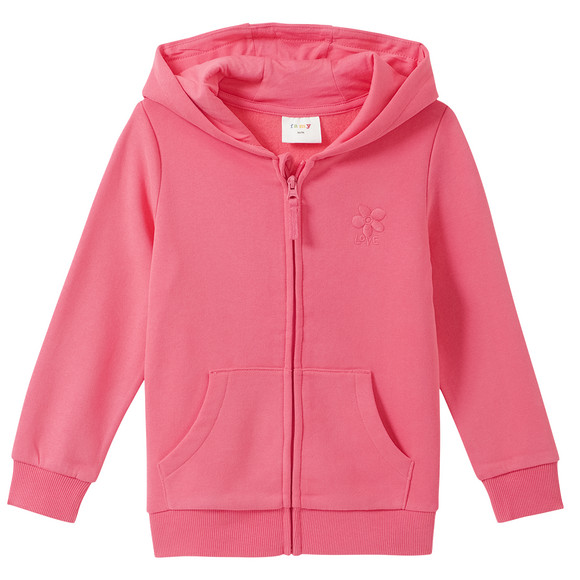 Mädchen Sweatjacke im Basic-Look