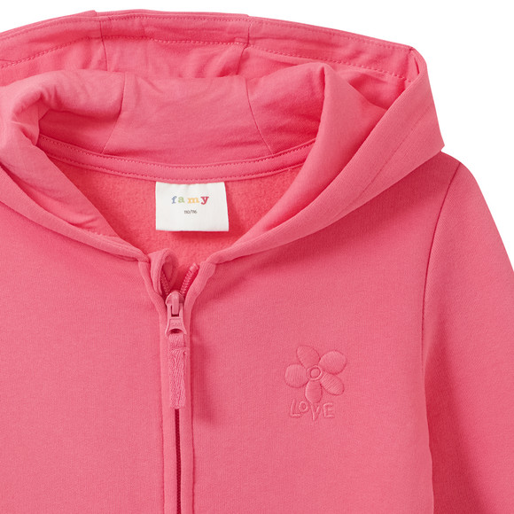 Mädchen Sweatjacke im Basic-Look